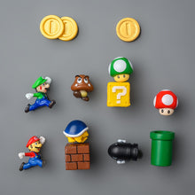 Carregar imagem no visualizador da galeria, Imãs de geladeira do Super Mario