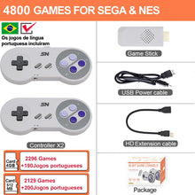 Carregar imagem no visualizador da galeria, Super Nintendo Retrô 4K com + de 4800 Jogos
