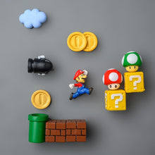 Carregar imagem no visualizador da galeria, Imãs de geladeira do Super Mario