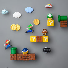 Carregar imagem no visualizador da galeria, Imãs de geladeira do Super Mario