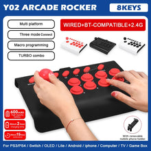 Carregar imagem no visualizador da galeria, Controle Arcade Joystick para PS4/PS3/Xbox One/Switch OLED/Android/iOS Sem Fio
