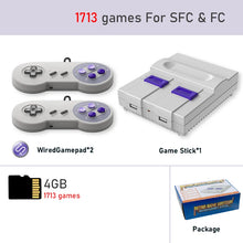 Carregar imagem no visualizador da galeria, Super Nintendo Retro com 4800 de Snes e Nes + 2 controles sem fio

