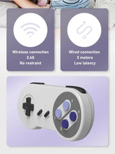 Carregar imagem no visualizador da galeria, Super Nintendo Retro com 4800 de Snes e Nes + 2 controles sem fio
