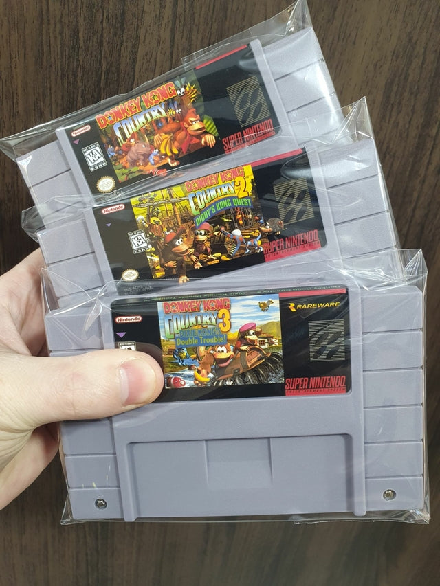 Cartucho Donkey kong 1, 2 e 3 para Super Nintendo