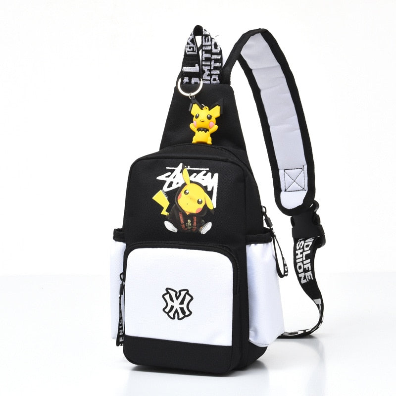 Mini Mochila Pokemon (Pikachu style) com chaveiro Grátis