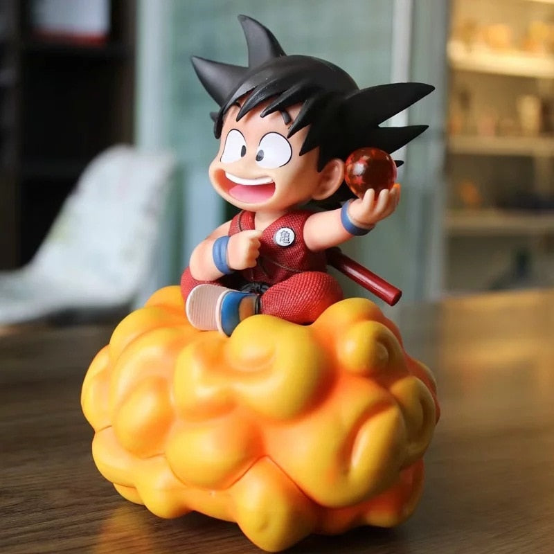 Goku Na Nuvem Com Esfera Do Dragão Dragon Ball Z Cartoon Figura De Anime  Acessórios Brinquedo