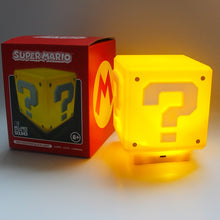 Carregar imagem no visualizador da galeria, Luminaria Gamer Retrô Mario Mushroom, Estrela e Bloco de interrogação
