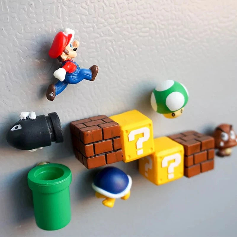Imãs de geladeira do Super Mario